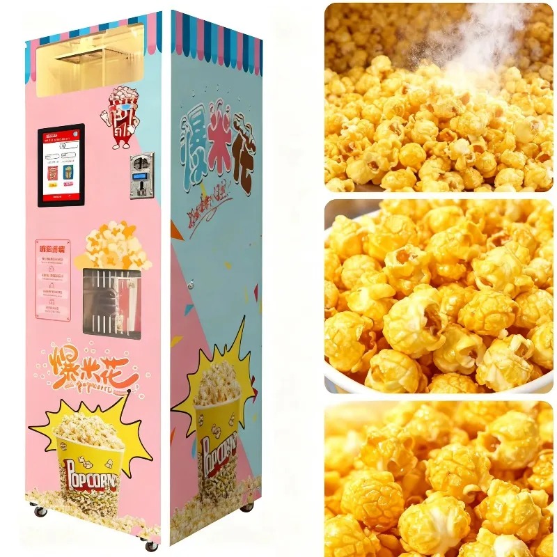 Food Snacks In Usa - เครื่องทำป๊อปคอร์นอัตโนมัติอัจฉริยะ เทคโนโลยีขั้นสูง ยอดขายดีที่สุด ปรับแต่งได้ตามต้องการ เครื่องขายป๊อปคอร์นแบบหยอดเหรียญ