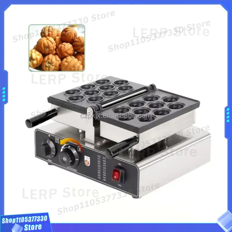 Korean Food Snacks - เครื่องทำขนมปังรูปทรงวอลนัทเชิงพาณิชย์ 110V 220V เครื่องทำขนมกรอบสไตล์เกาหลีสำหรับโรงแรม ร้านอาหาร อุปกรณ์เบเกอรี่