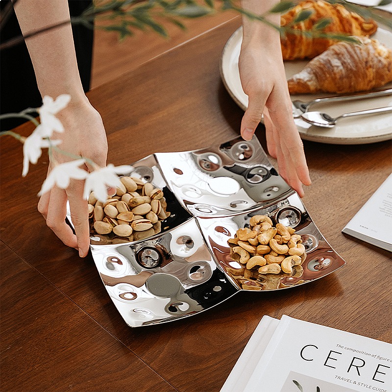 ถาดเก็บของแบบยุโรป ถาดใส่ขนมหล - Korean Food Snacks บทวิจารณ์และราคา