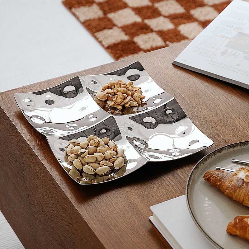 ถาดเก็บของแบบยุโรป ถาดใส่ขนมหล - Korean Food Snacks บทวิจารณ์และราคา