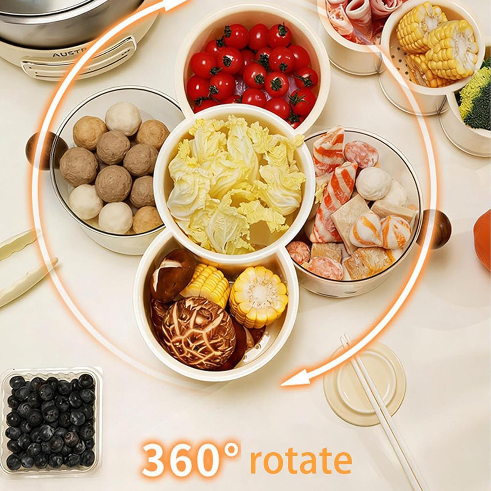 กล่องเก็บผลไม้แบบซ้อนได้ หมุนไ - Food Snacks In India บทวิจารณ์และราคา