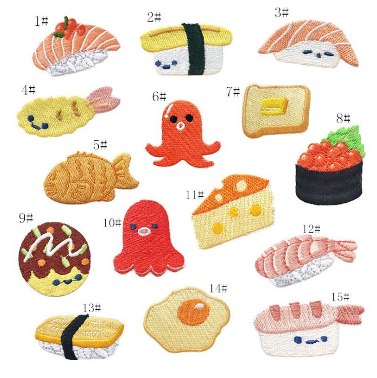 แพทช์ปักลายอาหารยอดนิยม 10 ชิ้ - Food Snacks Pictures บทวิจารณ์และราคา