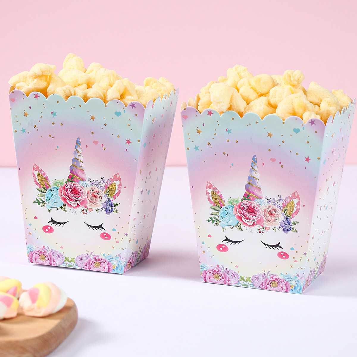 กล่องป๊อปคอร์นกระดาษลูกกวาด8ชิ - Food Snacks For Kids Party บทวิจารณ์และราคา