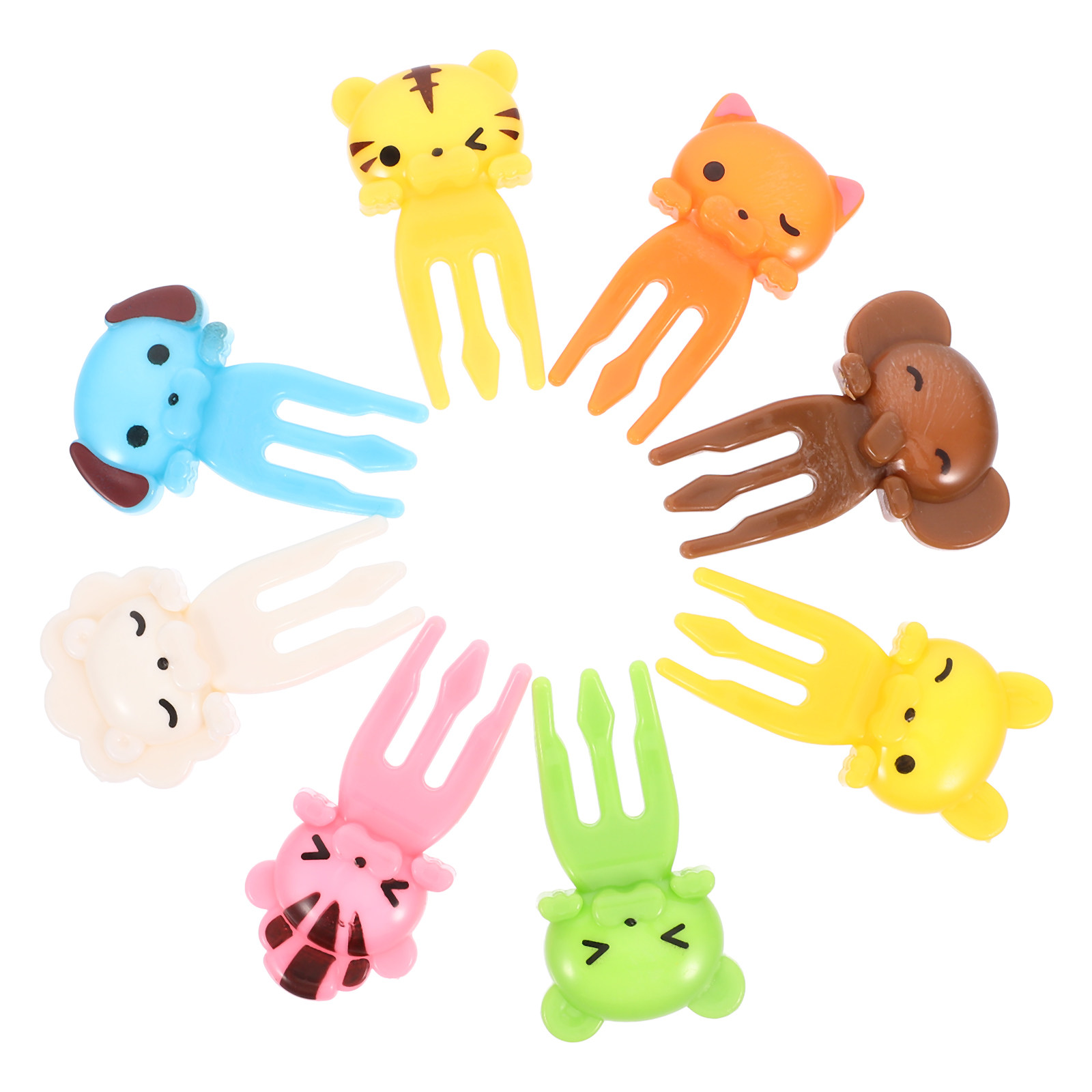 ส้อมผลไม้ลายการ์ตูน 8 ชิ้น ทำจ - Food Snacks For Kids Party บทวิจารณ์และราคา