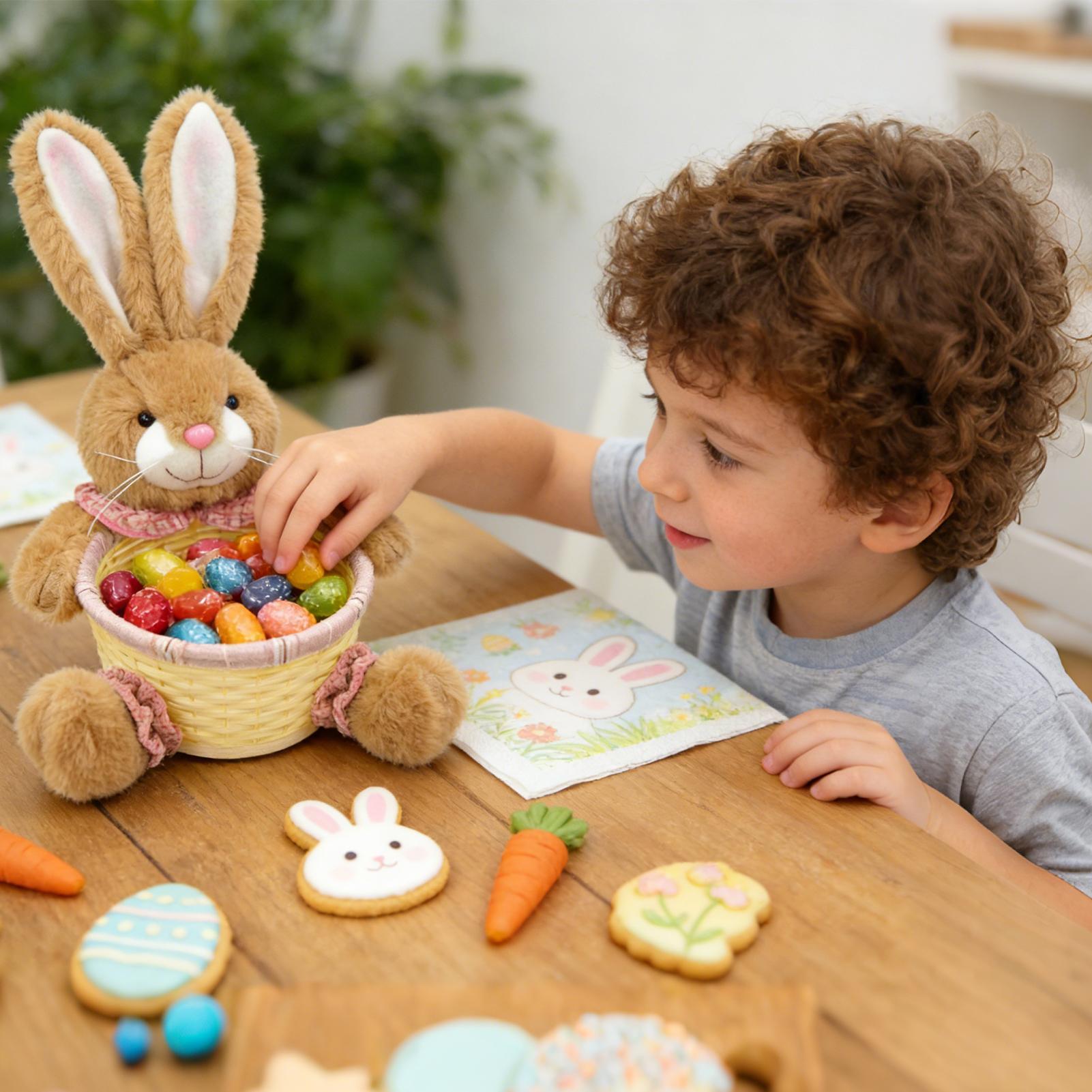 ตะกร้าอีสเตอร์รูปกระต่ายน่ารัก - Food Snacks For Kids Party บทวิจารณ์และราคา