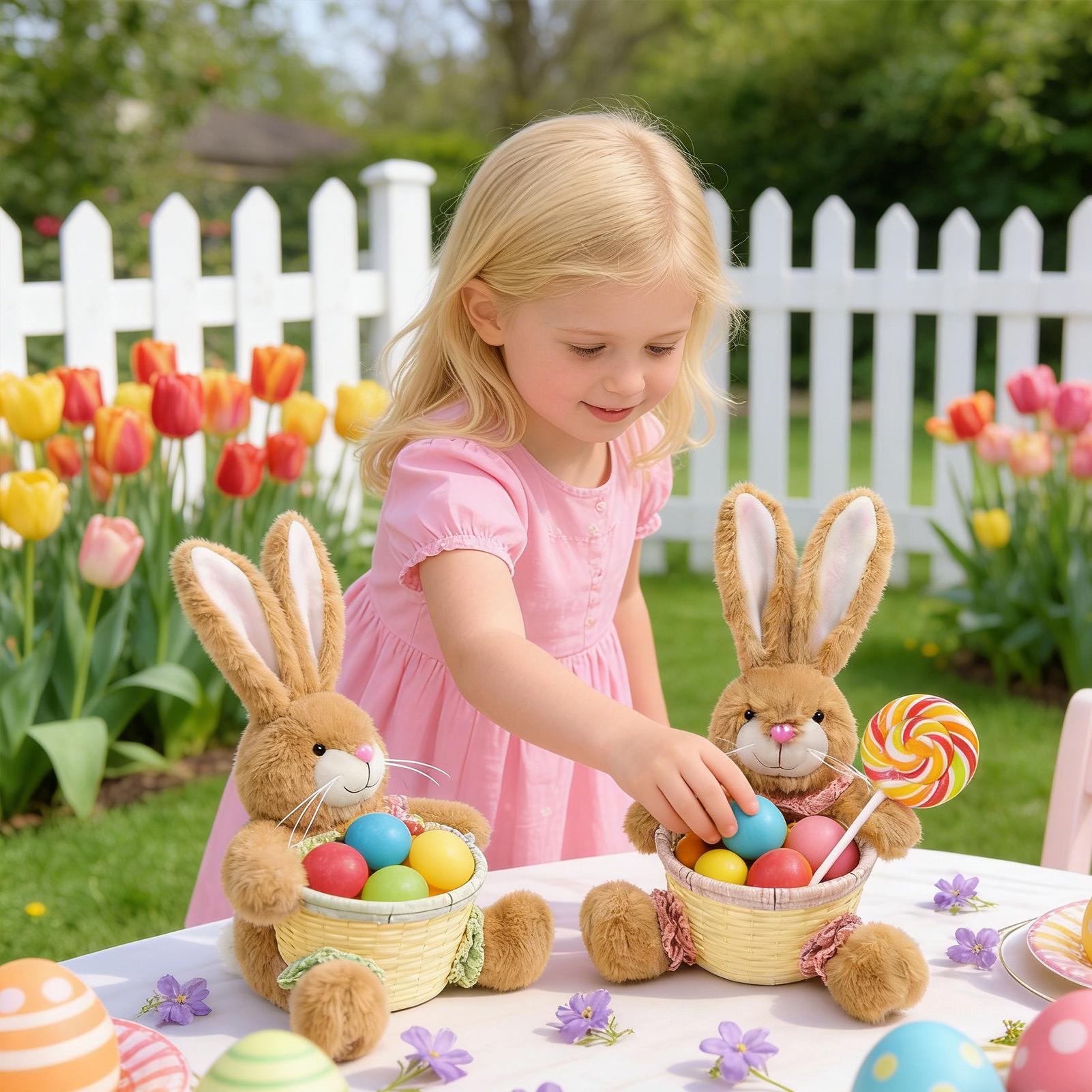 ตะกร้าอีสเตอร์รูปกระต่ายน่ารัก - Food Snacks For Kids Party บทวิจารณ์และราคา